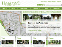 Tablet Screenshot of hollywoodcemetery.org